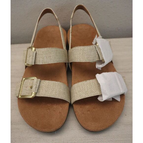 Vionic Women's Sz 7.5W Oatmeal/Beige Synthetic Reese Slingback Sandals - Picture 16 of 16